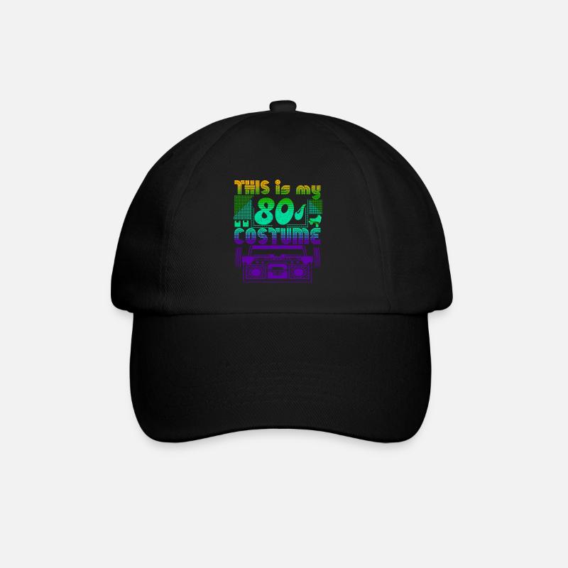 this is my 80s costume - Baseballkappe - Schwarz/Schwarz