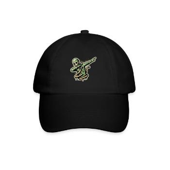 Dabbender Zombie Lustiges Dabbing Design Lustige - Baseballkappe - Schwarz/Schwarz - Vorne