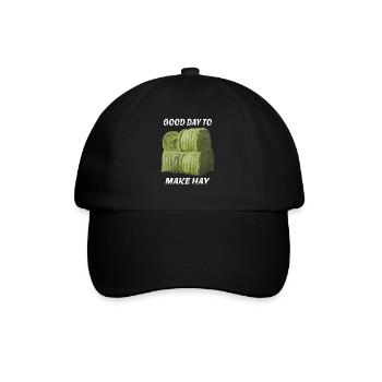 BONNE JOURNÉE POUR FAIRE DU FOIN - Casquette classique - noir/noir - Devant