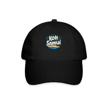 Koh Samui souvenir beach paradise - Baseball Cap - black/black - Front
