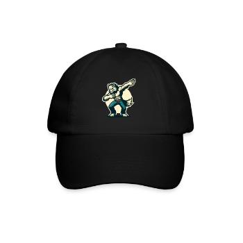 Dabbing Werewolf Funny Dabbing Design - Baseball Cap - black/black - Front