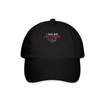 Je suis un ingénieur J’ai toujours raison - Casquette classique - noir/noir - Devant