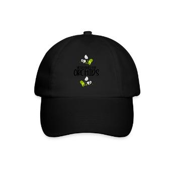 Orchid Flowers Phalaenopsis Orchids - Baseball Cap - black/black - Front