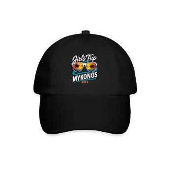 Girls Trip Mykonos 2024 - Baseballkappe - Schwarz/Schwarz - Vorne