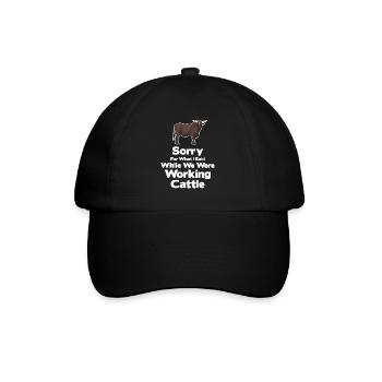 Sorry for what I said, as - Baseball Cap - black/black - Front