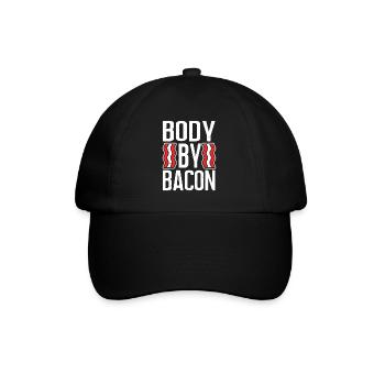 Body By Bacon - Baseball Cap - black/black - Front