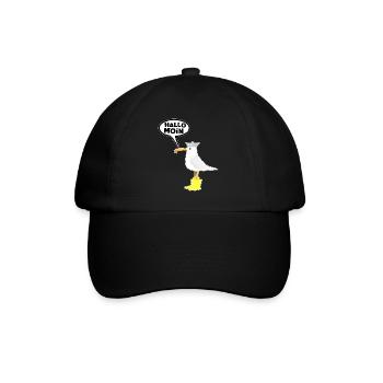 Bonjour. Bonjour salutation Hambourg en disant au port - Casquette classique - noir/noir - Devant