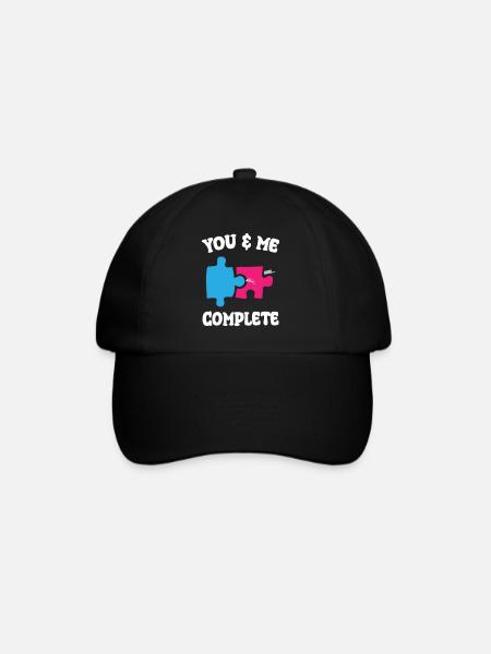 Toi et moi Puzzle drôle complet - Casquette classique - noir/noir