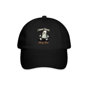 Halloween Kostüm Lustiger Geister Spruch - Baseballkappe - Schwarz/Schwarz - Vorne