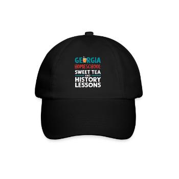 Georgia Homeschool Mom Life in Peach State - Baseball Cap - black/black - Front