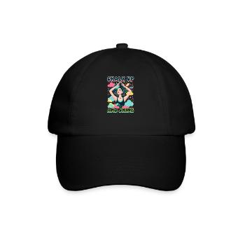Gymnastik Kreide Und Glänzen - Baseballkappe - Schwarz/Schwarz - Vorne