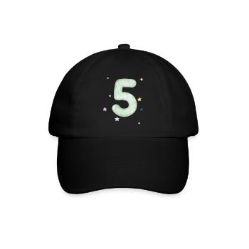 5e anniversaire watercolor étoile - Casquette classique - noir/noir - Devant