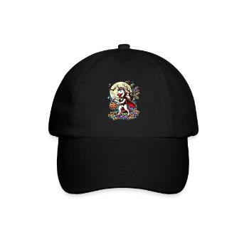 Funny Vampire Unicorn Loves Candy - Baseball Cap - black/black - Front