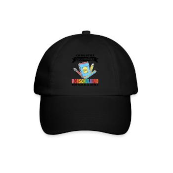 Kindergarten Vorschule Vorschulpädagoge Geschenk - Baseballkappe - Schwarz/Schwarz - Vorne