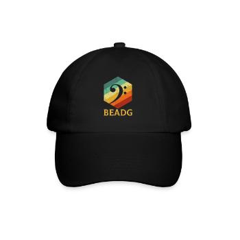 BEADG Bass Clef - Baseballkappe - Schwarz/Schwarz - Vorne