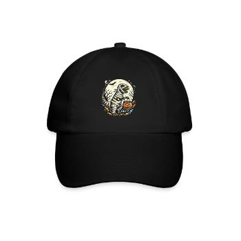 Funny T-Rex Mummy Love Candy - Baseball Cap - black/black - Front
