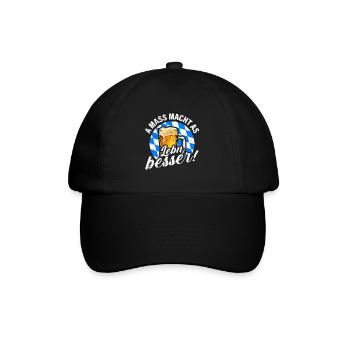 A Mass macht s Leben besser Bayern bayerisch - Casquette classique - noir/noir - Devant
