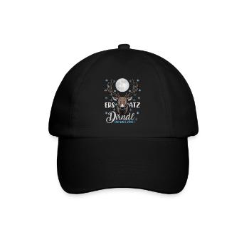 ERSATZ DIRNDL DER WILLE ZÄHLT Lustiges Münchner - Baseballkappe - Schwarz/Schwarz - Vorne