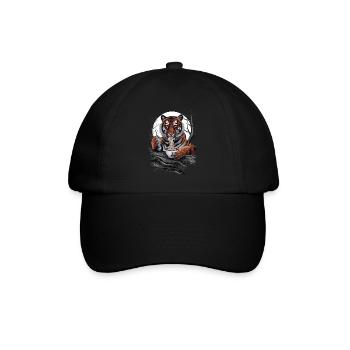 Tiger - Baseballkappe - Schwarz/Schwarz - Vorne