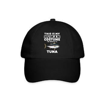 Thunfisch - Baseballkappe - Schwarz/Schwarz - Vorne