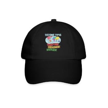 Tektonische Typen - Baseballkappe - Schwarz/Schwarz - Vorne