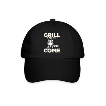 Faites-le griller et ils viendront. - Casquette classique - noir/noir - Devant