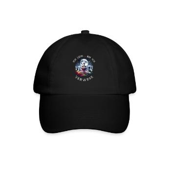Reading is my hobby - Baseball Cap - black/black - Front
