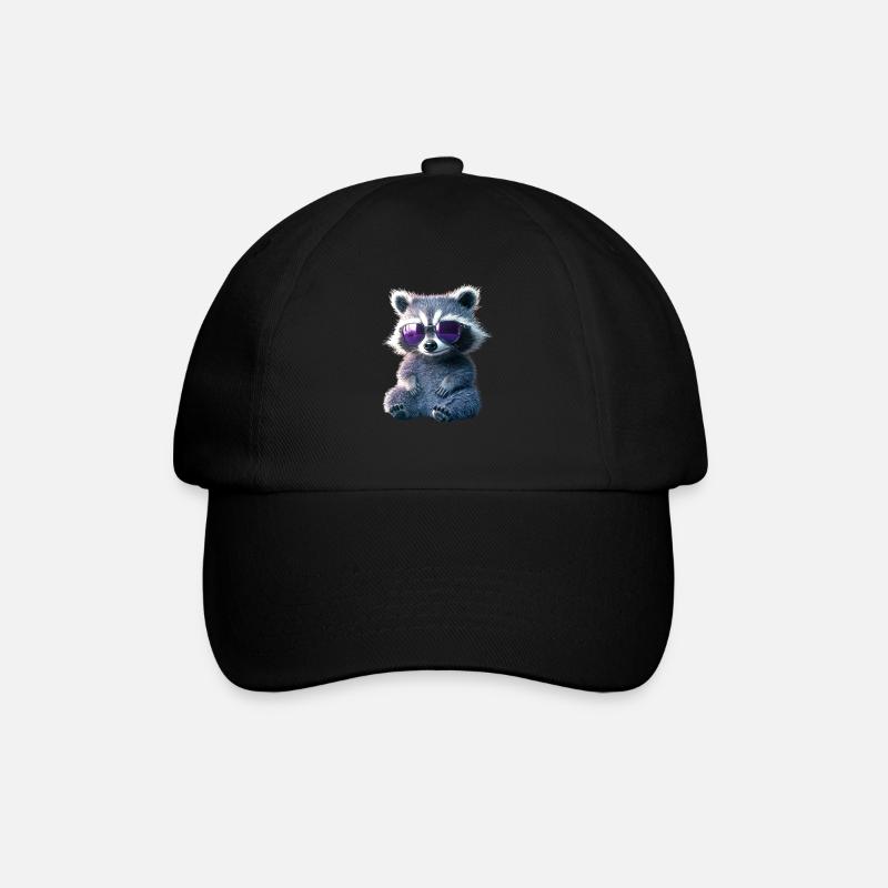 raton laveur raton laveur J’adore petit raton laveur mignon - Casquette classique - noir/noir