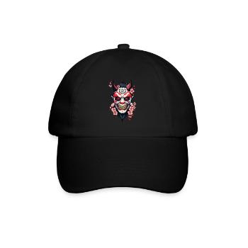 Oni Démon Masque Samouraï Esthétique Yokai - Casquette classique - noir/noir - Devant