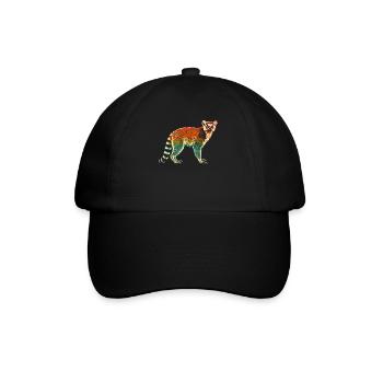 Lémurien Madagascar - Casquette classique - noir/noir - Devant