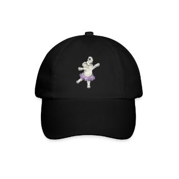 Elephant Ballerina Ballet Dance - Baseball Cap - black/black - Front