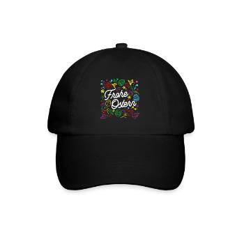 Frohe Ostern Geschenk Oster Spruch Ostern - Baseballkappe - Schwarz/Schwarz - Vorne