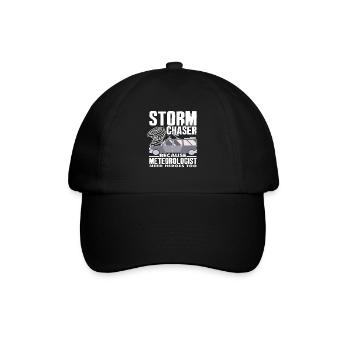 Storm chasers Because meteorologists also need heroes - Baseball Cap - black/black - Front
