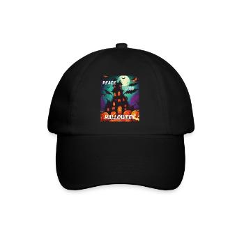 SPIRIT PEACE LOVE HALLOWEEN - Baseball Cap - black/black - Front