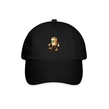 Scary popcorn for scary movies Delicious - Baseball Cap - black/black - Front