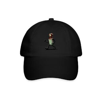 Scary popcorn for scary movies Halloween - Baseball Cap - black/black - Front