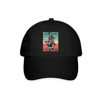 Garten Geschenk Gärtnerin Geburtstag Geschenk - Baseballkappe - Schwarz/Schwarz - Vorne