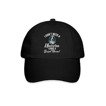 Basset Hound Gifts - Baseballkappe - Schwarz/Schwarz - Vorne