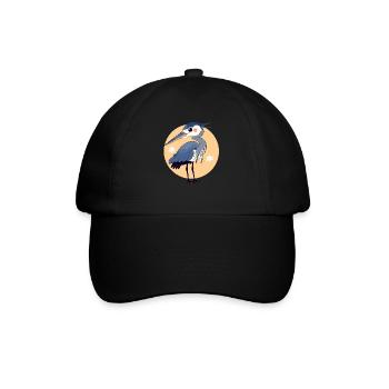 Héron Reiher - Casquette classique - noir/noir - Devant