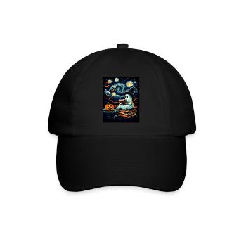 Cadeau d’Halloween Femmes Hommes Enfants Décoration - Casquette classique - noir/noir - Devant
