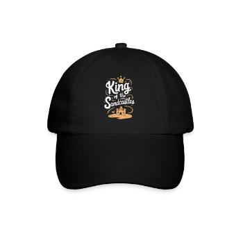 Professional sand sculptors on the beach at the - Baseball Cap - black/black - Front