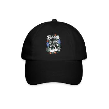 Texas Wildflowers Season Fields Flowers Texas - Baseball Cap - black/black - Front