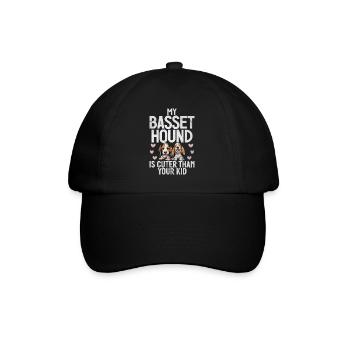 Cadeaux Basset Hound - Casquette classique - noir/noir - Devant