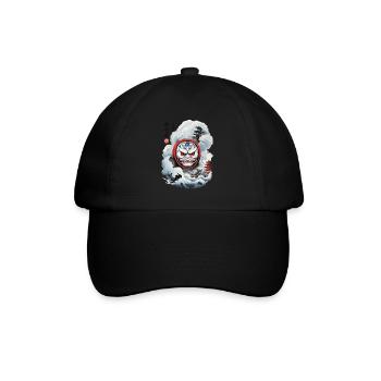 Japanese Daruma Aesthetic Yokai Streetwear - Baseball Cap - black/black - Front