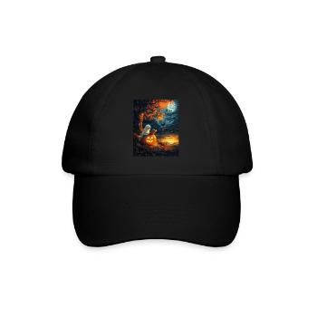 Cadeau d’Halloween Femmes Hommes Enfants Décoration - Casquette classique - noir/noir - Devant