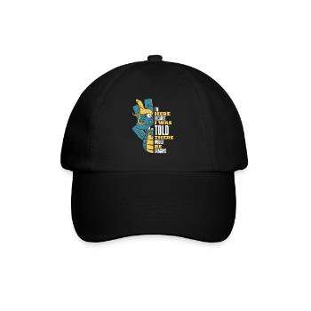 Was Told There Would Be Dragons Paddler Drummer - Baseball Cap - black/black - Front