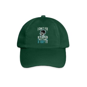 I Can't Fix Stupid But I Can X-ray It - Baseballkappe - Flaschengrün - Vorne
