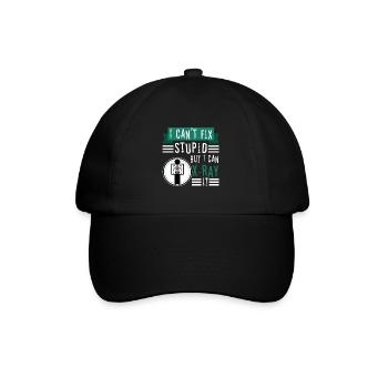 I Can't Fix Stupid But I Can X-ray It - Baseball Cap - black/black - Front