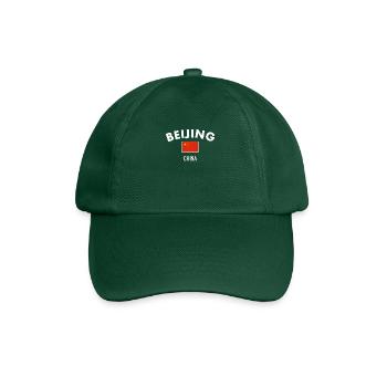 Pékin Chine Drapeau chinois Chinois - Casquette classique - vert bouteille - Devant
