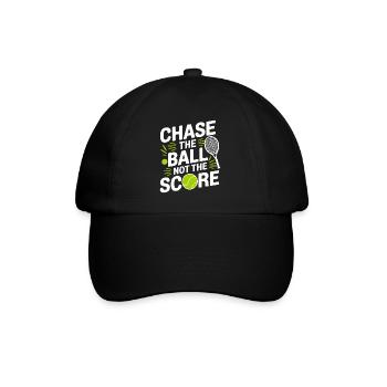 Chasing the ball, not the points - Baseball Cap - black/black - Front
